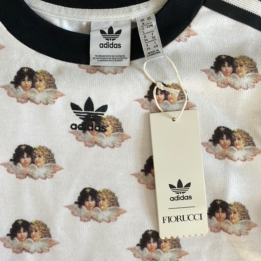 Limited Edition Adidas x Fiorucci Angels Crop Top Size Small